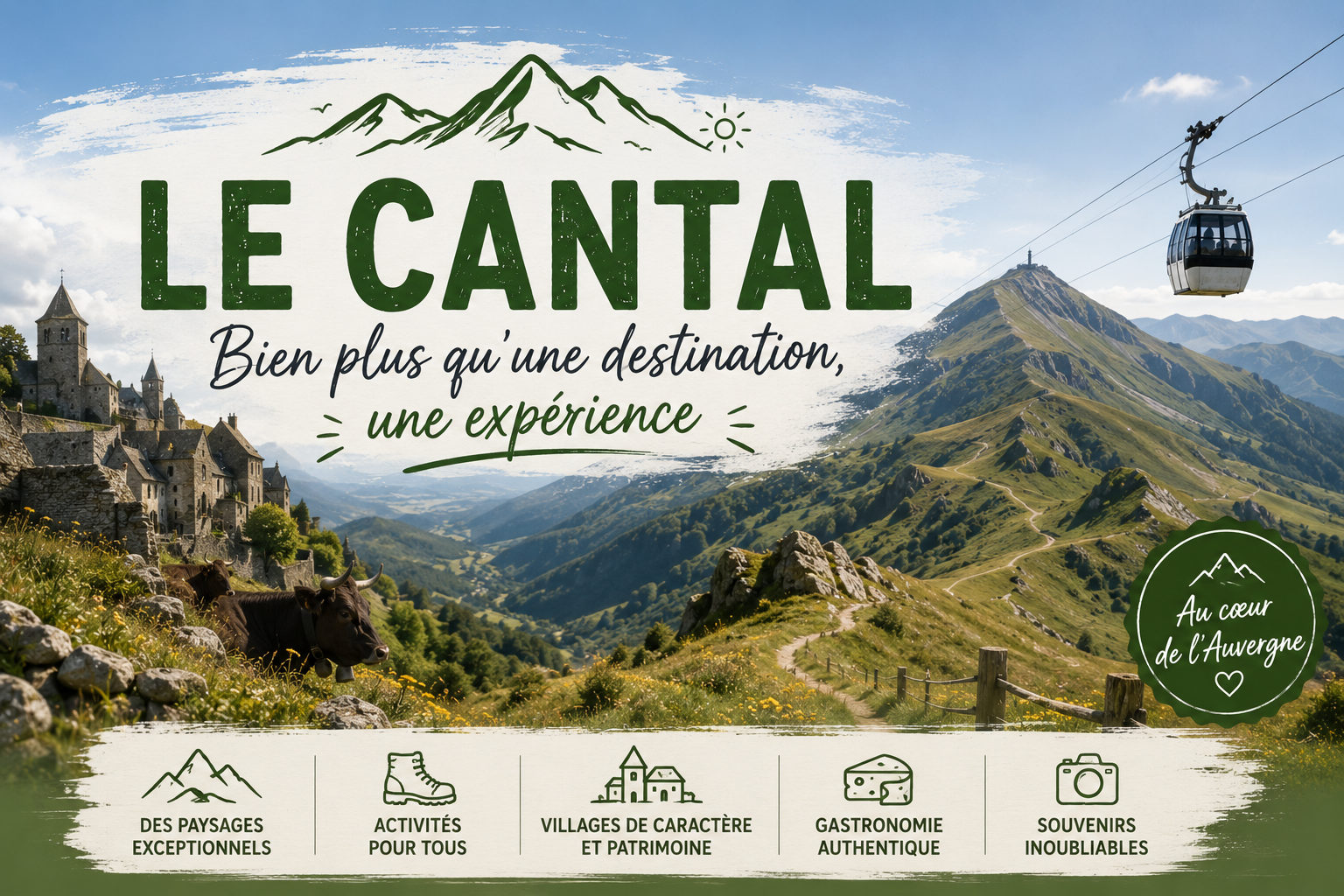 Le Cantal : Une Terre de Sommets, de Mystères et de Sérénité